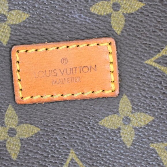 LOUIS VUITTON Logo Saumur 30 Shoulder Bag Monogram Leather Brown M42256 84YF094 - Picture 2 of 16
